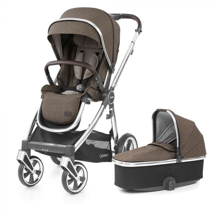 BabyStyle Oyster 3 Mirror Stroller and Carrycot - Truffle