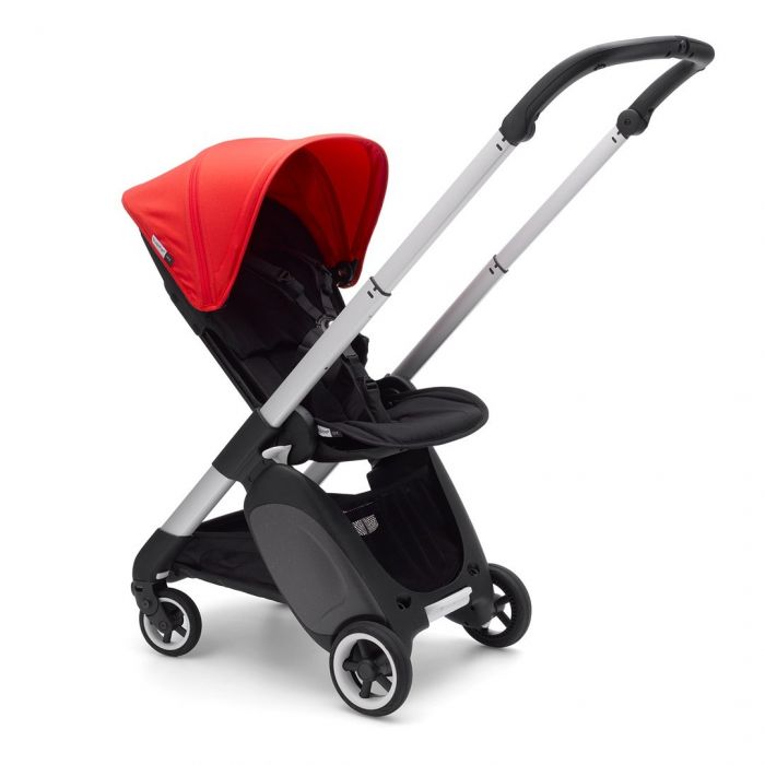 Bugaboo Ant Aluminium Stroller with Neon Red Sun Canopy
