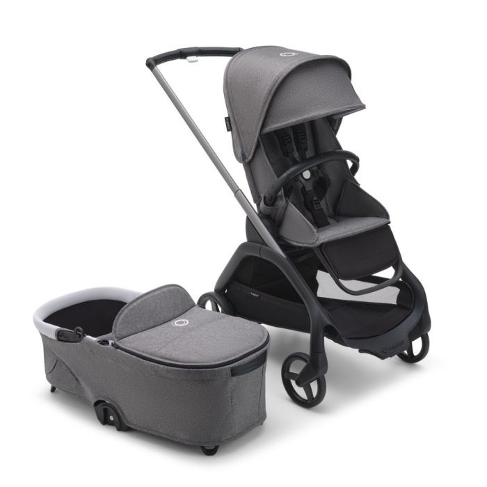 Bugaboo Dragonfly Stroller + Carrycot - Graphite/Grey Melange product image