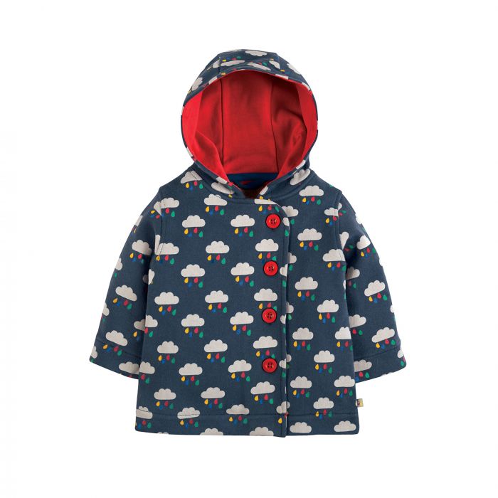 Frugi Cosy Button Up Jacket - Rainclouds