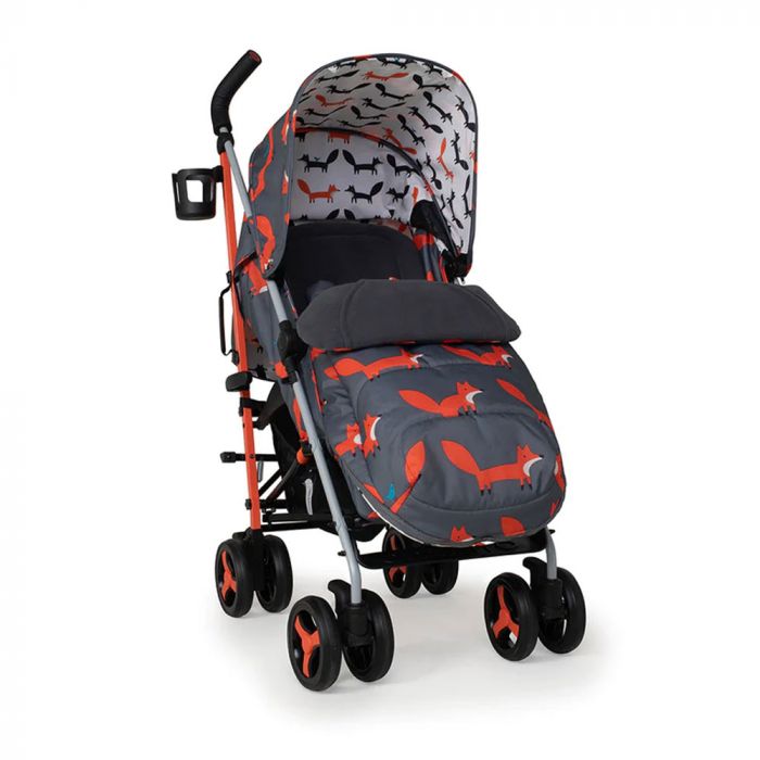 Cosatto Supa 3 Stroller with Footmuff - Charcoal Mister Fox product image