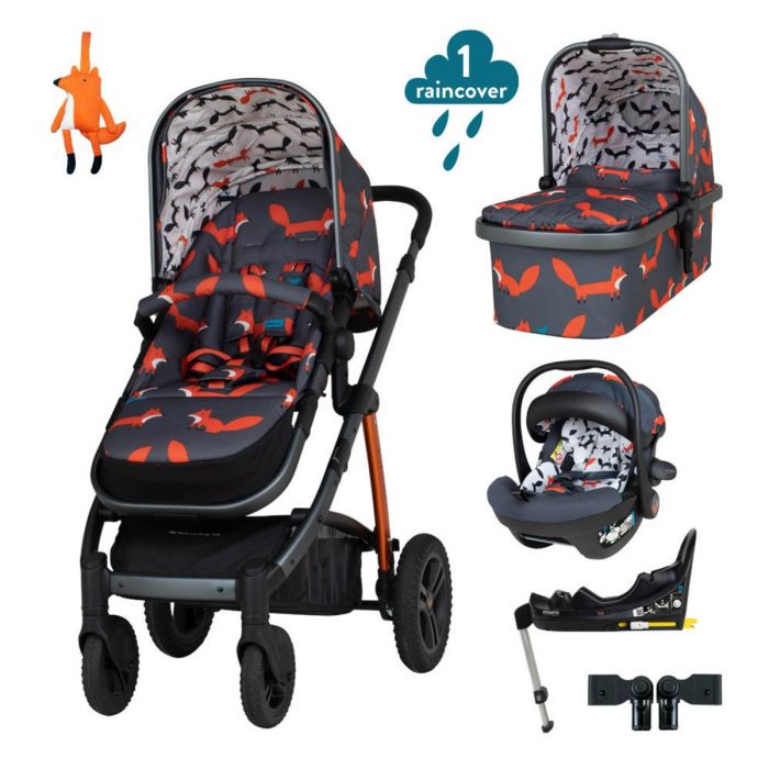 Cosatto Wow 2 Acorn i-Size Car Seat and Base Bundle - Charcoal Mister Fox product image