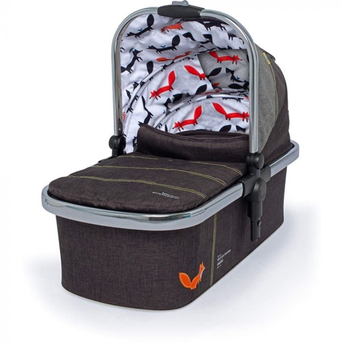 Cosatto Wow XL Carrycot - Charcoal Mister Fox