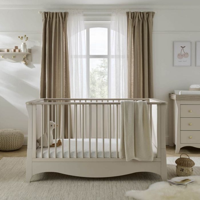 CuddleCo Clara Cot Bed – Cashmere and Ash product image