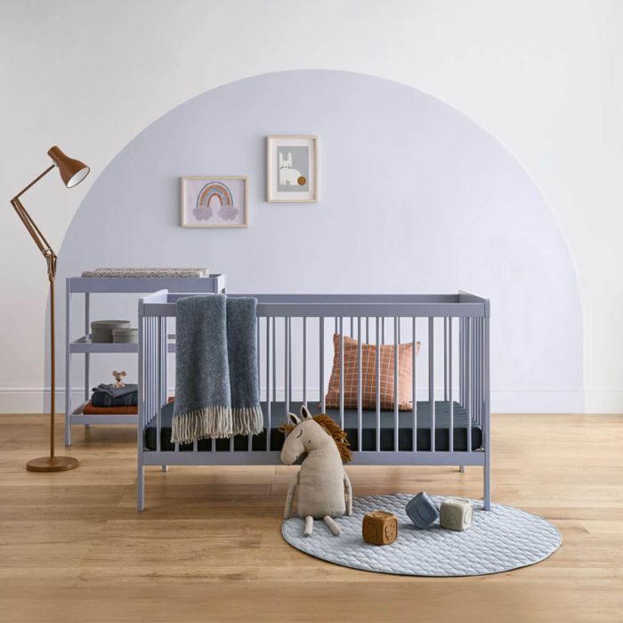 CuddleCo Nola 2 Piece Nursery Furniture Set - Flint Blue product image