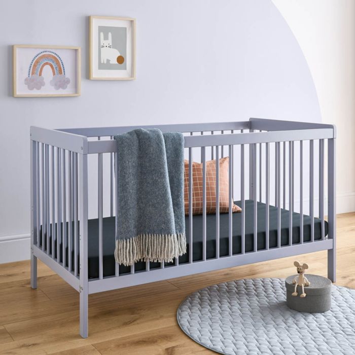 CuddleCo Nola Cot Bed - Flint Blue product image