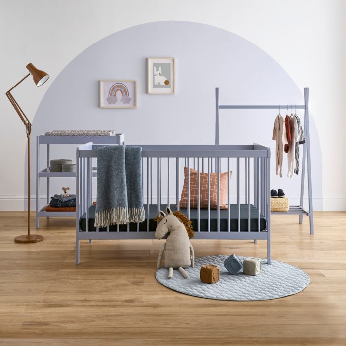 CuddleCo Nola 3 Piece Nursery Furniture Set - Flint Blue product image