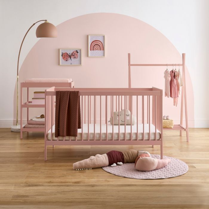 CuddleCo Nola 3 Piece Nursery Furniture Set - Soft Blush product image