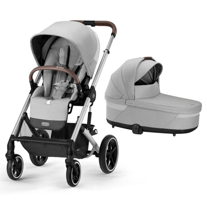 Cybex Balios S Lux Silver Pushchair & Carrycot - Lava Grey product image
