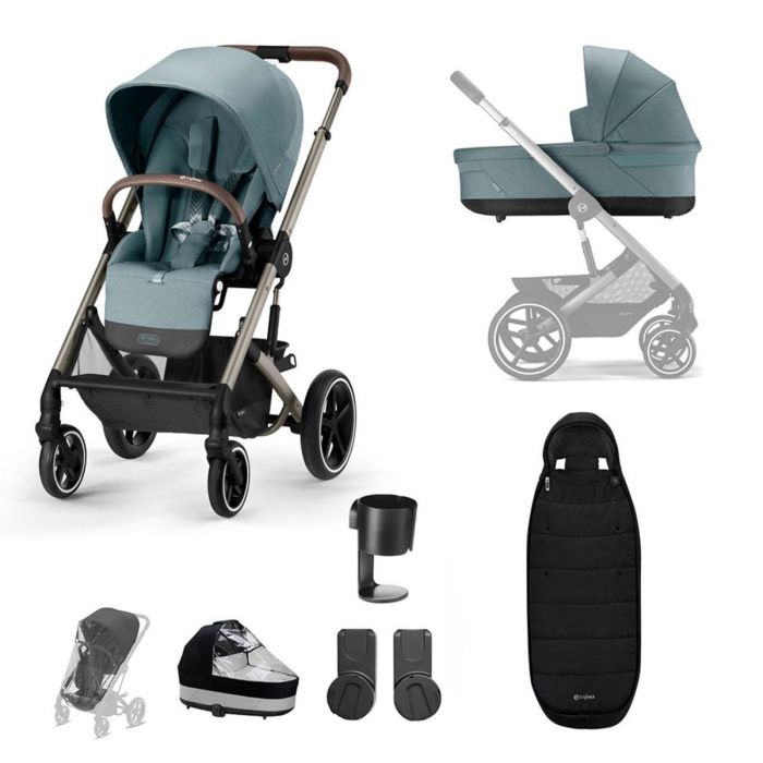 Cybex Balios S Lux Taupe Essentials Bundle - Sky Blue product image