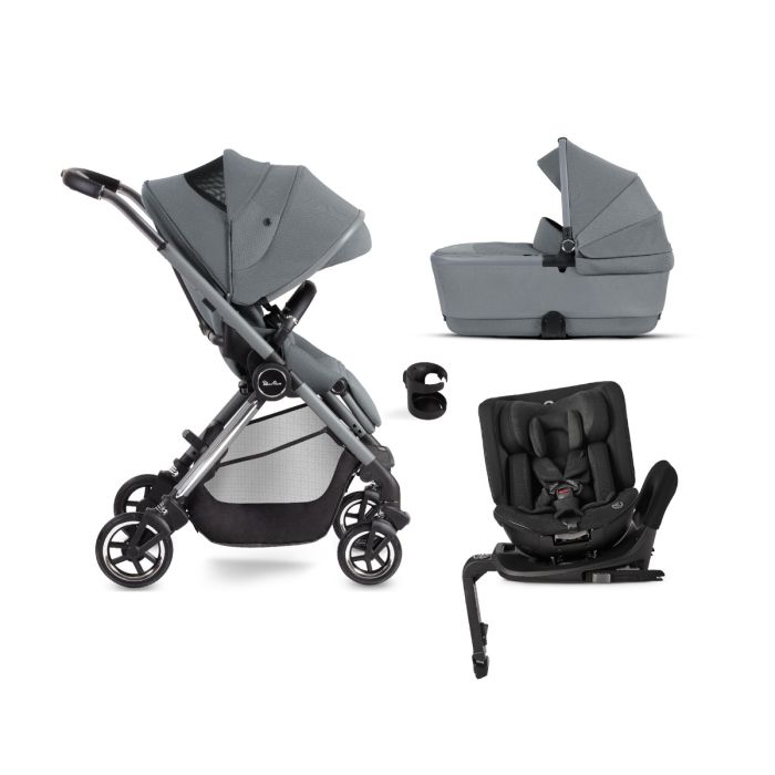 Silver Cross Dune + First Bed Folding Carrycot + Motion All Size - Glacier product image