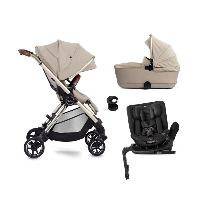 Silver Cross Dune + First Bed Folding Carrycot + Motion All Size - Stone product image