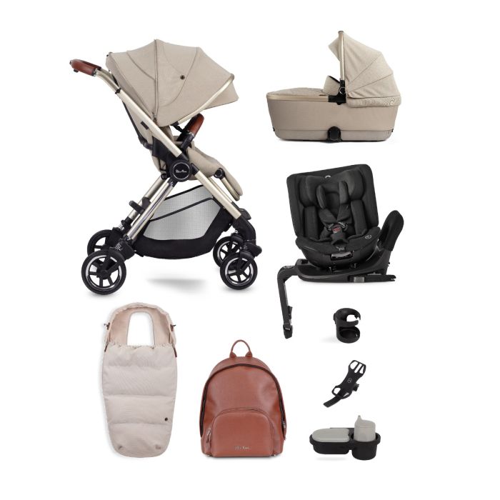 Silver Cross Dune + First Bed Folding Carrycot + Ultimate Pack + Motion All Size - Stone product image