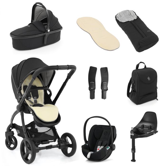 Egg 2 Luxury Special Edition Travel System with Cybex Cloud Z2 Car Seat Bundle - Just Black
