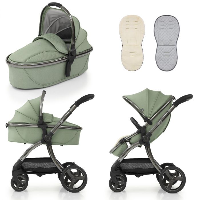Egg 2 Stroller with Carrycot - Seagrass