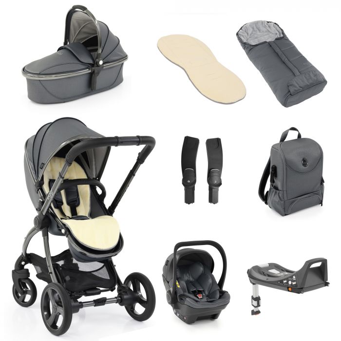 Egg 2 Luxury Special Edition Travel System with Shell Car Seat Bundle - Jurassic Grey