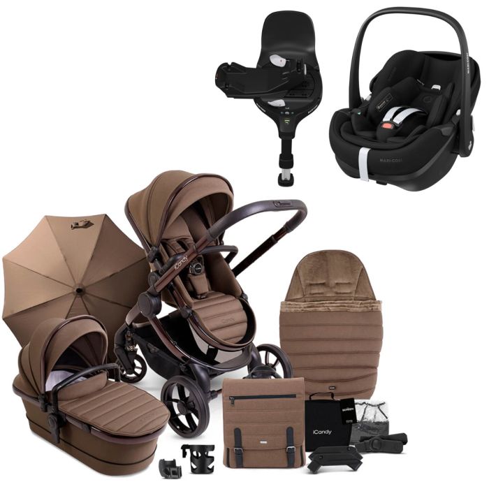 iCandy Peach 7 Travel System Bundle with Maxi-Cosi Pebble 360 PRO & Base - Coco product image