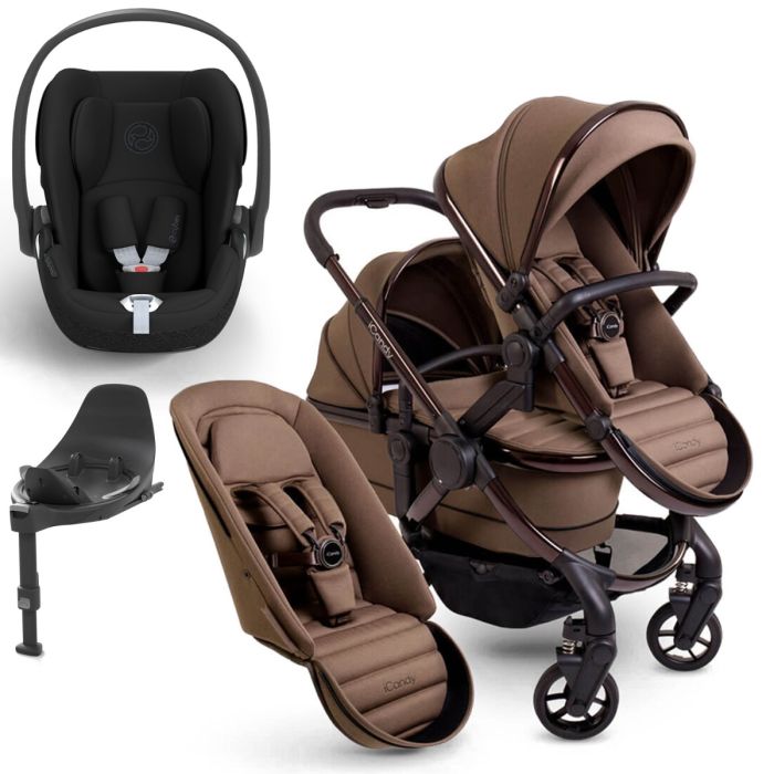 iCandy Peach 7 Double Cybex Cloud T Travel System Bundle - Coco product image