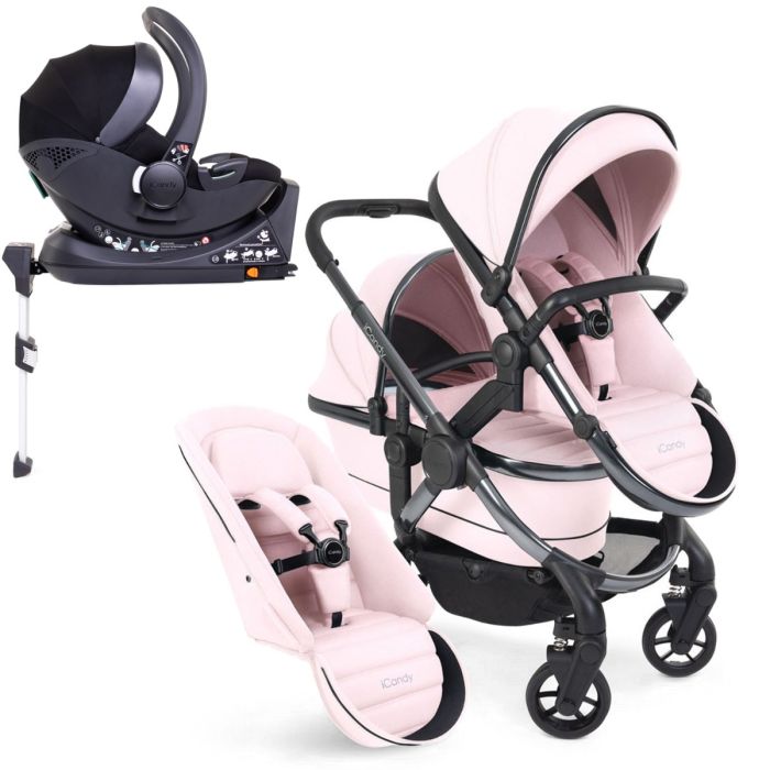 iCandy Peach 7 Double Cocoon Travel System Bundle - Blush product image
