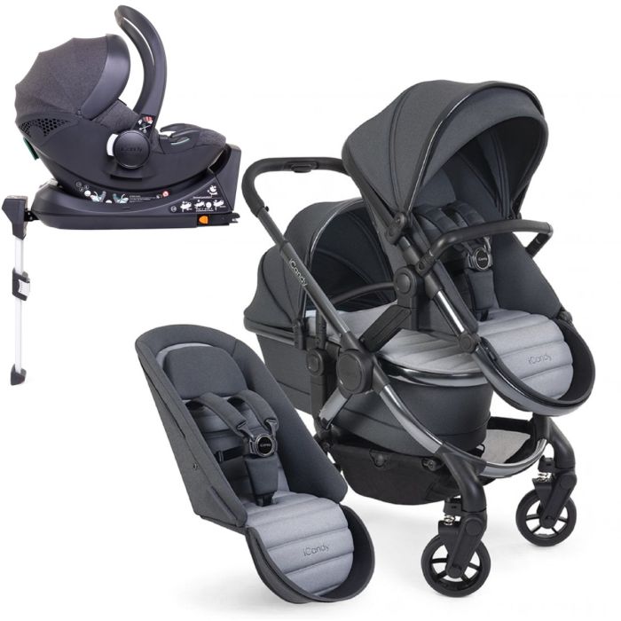 iCandy Peach 7 Double Cocoon Travel System Bundle - Truffle product image