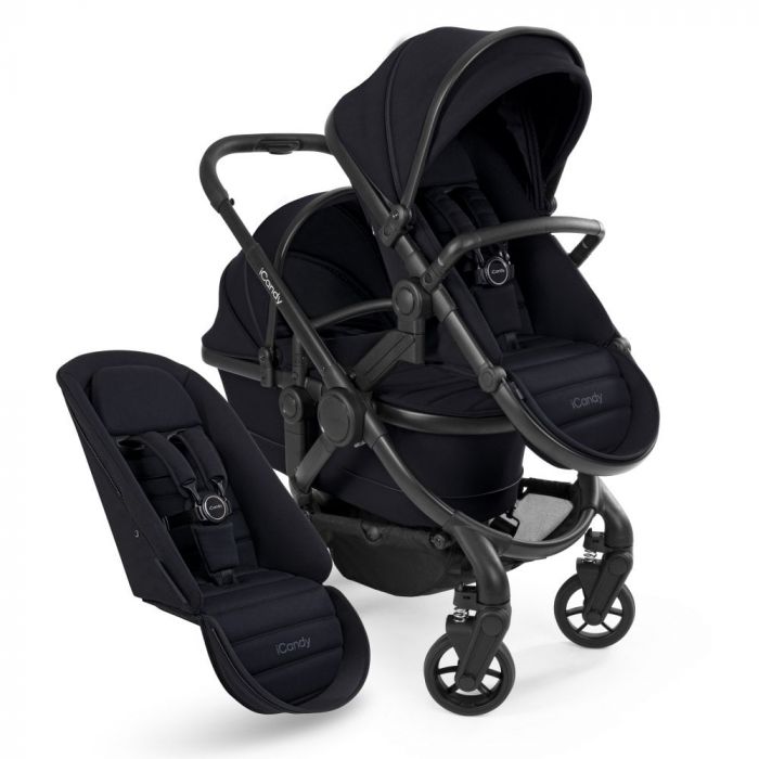 iCandy Peach 7 Double Pushchair - Black Edition product image