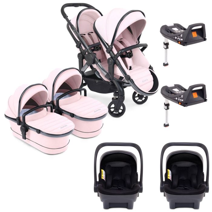 iCandy Peach 7 Twin Cocoon Travel System Bundle - Blush product image