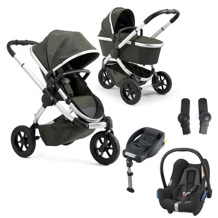 iCandy Peach All-Terrain Pushchair & Carrycot with Maxi-Cosi Cabriofix & Base - Forest