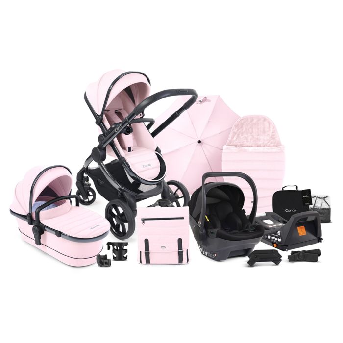 iCandy Peach 7 Travel System Bundle with Cocoon i-Size Car Seat & Base - Blush product image