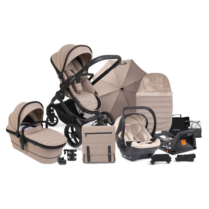 iCandy Peach 7 Travel System Bundle with Cocoon i-Size Car Seat & Base - Cookie product image