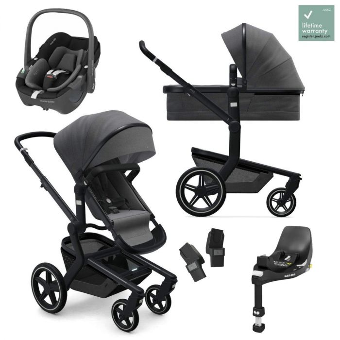 Joolz Day+ Travel System with Maxi-Cosi Pebble 360 & Base - Awesome Anthracite
