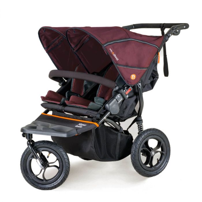Out n About Nipper V5 Double Pushchair - Brambleberry Red product image