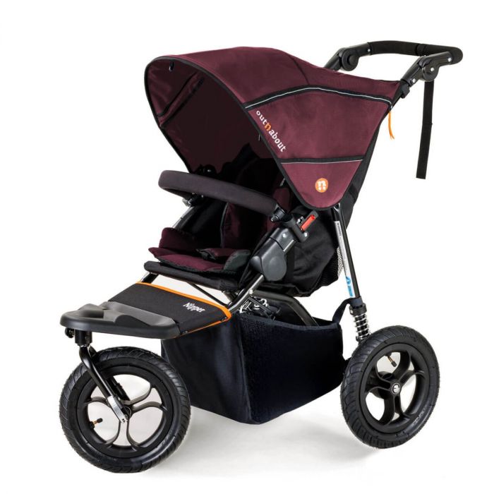 Out n About Nipper V5 Single Pushchair - Brambleberry Red product image