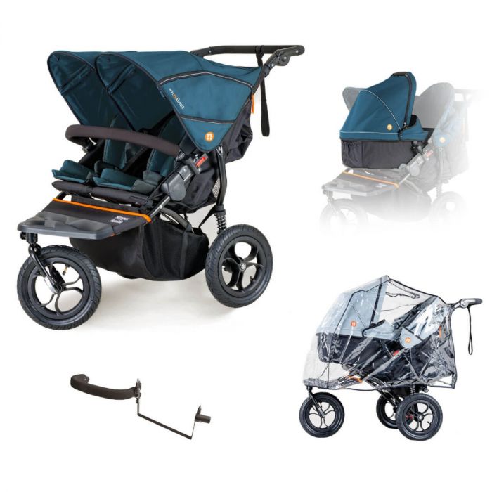 Out n About Nipper V5 Double Newborn and Toddler Starter Bundle - Highland Blue product image