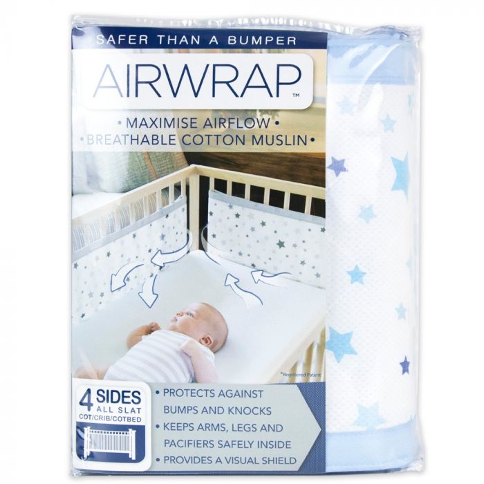 Airwrap 4 Sided Cot Protector - Blue Star