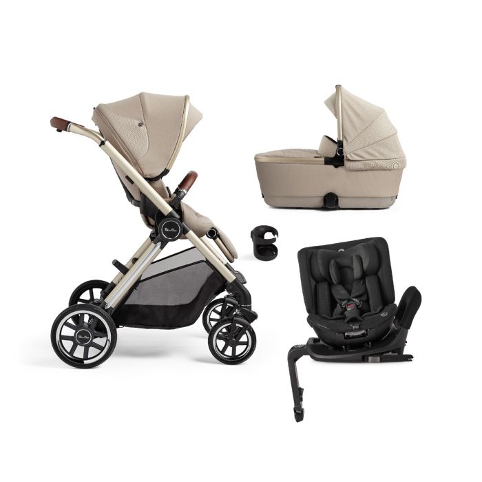 Silver Cross Reef + First Bed Folding Carrycot + Motion All Size - Stone product image
