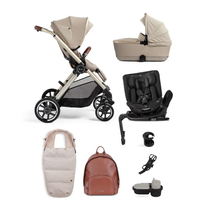 Silver Cross Reef + First Bed Folding Carrycot + Ultimate Pack - Motion All Size - Stone product image
