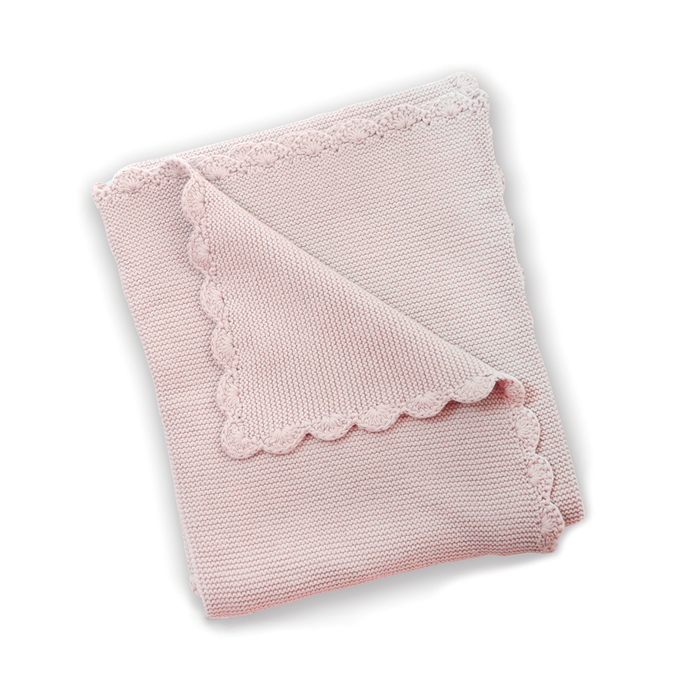 Silvercloud Baby Boutique Knitted Blanket - Dusty Pink