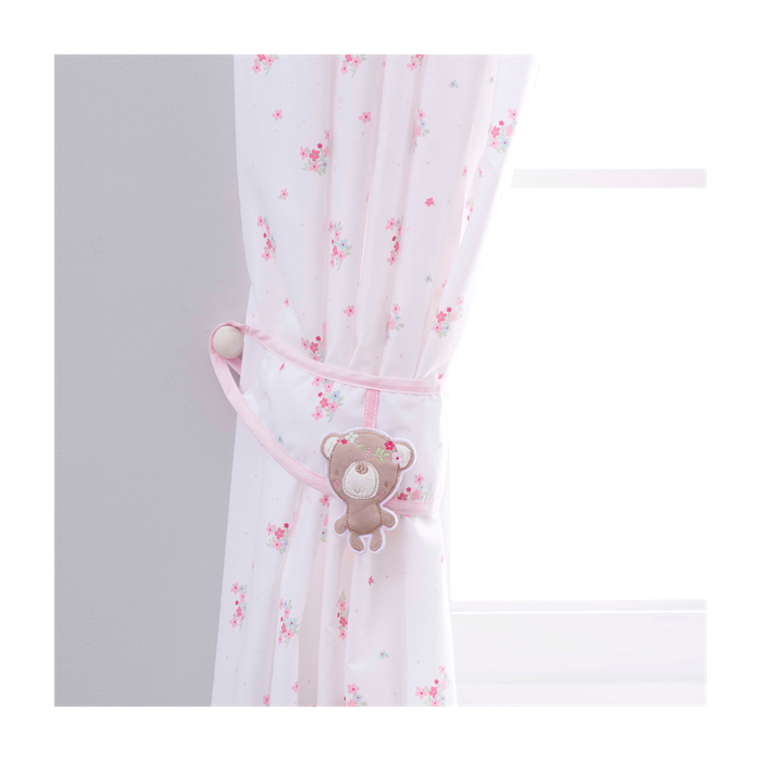 Silvercloud Sweet Dreams Curtains and Tie-Backs - 137 x 137cm