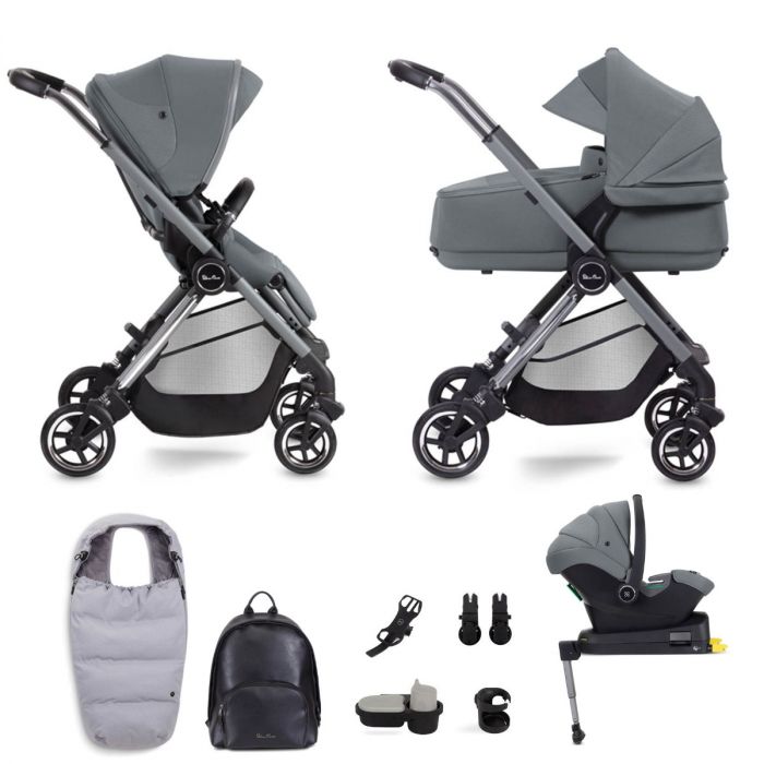Silver Cross Dune + Compact Folding Carrycot + Ultimate Pack - Glacier product image