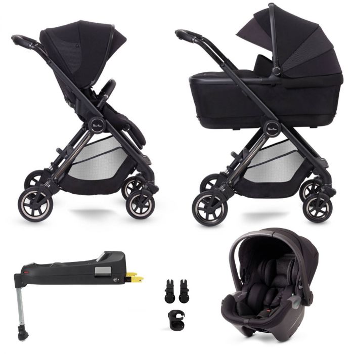 Silver Cross Dune + First Bed Folding Carrycot + Travel Pack - Space product image