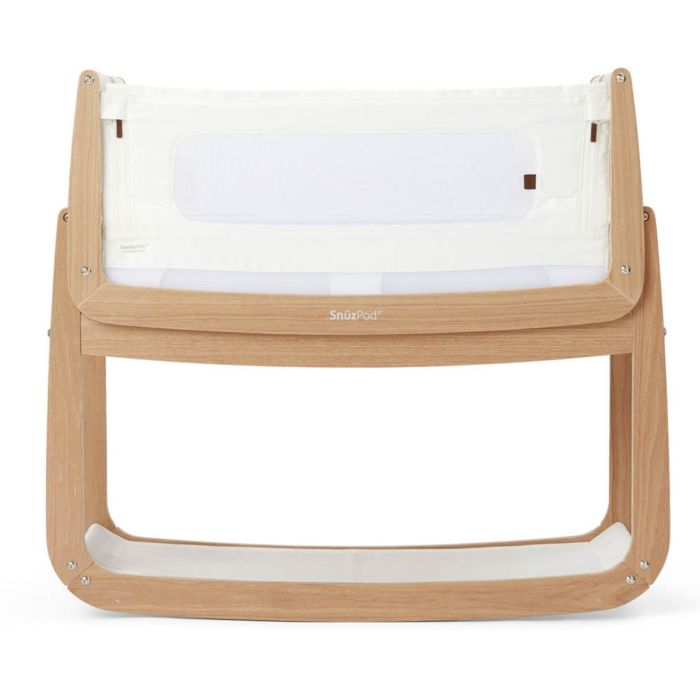 SnuzPod 4 Bedside Crib with Mattress The Natural Edit - Oak product image