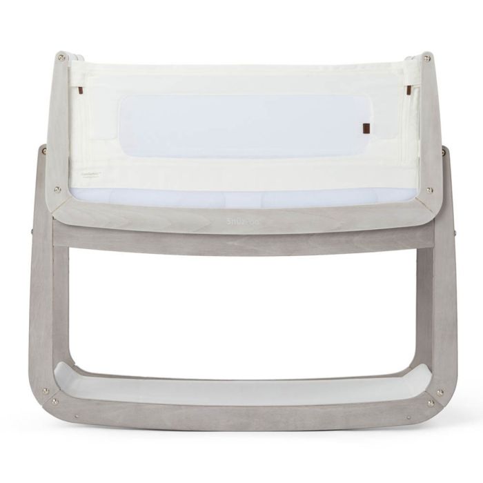 SnuzPod 4 Bedside Crib with Mattress The Natural Edit - Silver Birch product image
