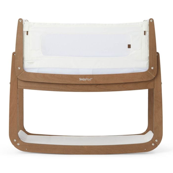 SnuzPod 4 Bedside Crib with Mattress The Natural Edit - Walnut product image