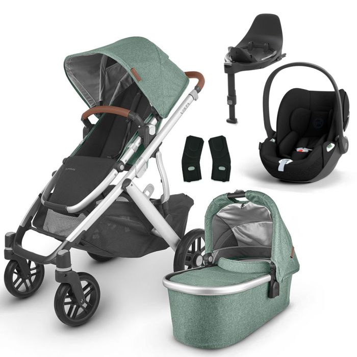 UPPAbaby VISTA V2 Travel System with Cybex Cloud T + Rotating IsoFix Base - Emmett product image