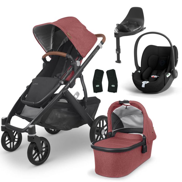 UPPAbaby VISTA V2 Travel System with Cybex Cloud T + Rotating IsoFix Base - Lucy product image