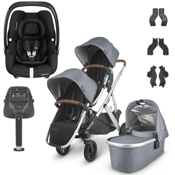 UPPAbaby VISTA V2 Double Maxi-Cosi Cabriofix i-Size Travel System - Gregory product image