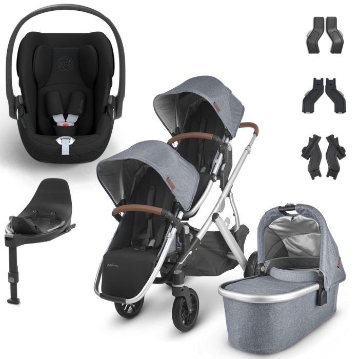 UPPAbaby VISTA V2 Double Cybex Cloud T Travel System - Gregory product image