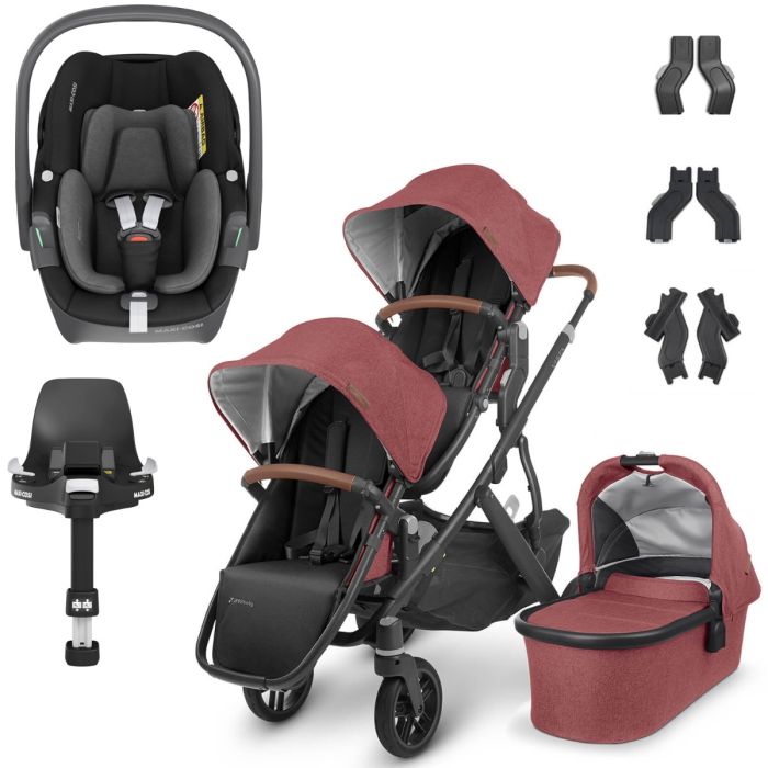 UPPAbaby VISTA V2 Double Maxi-Cosi Pebble 360 Travel System - Lucy product image
