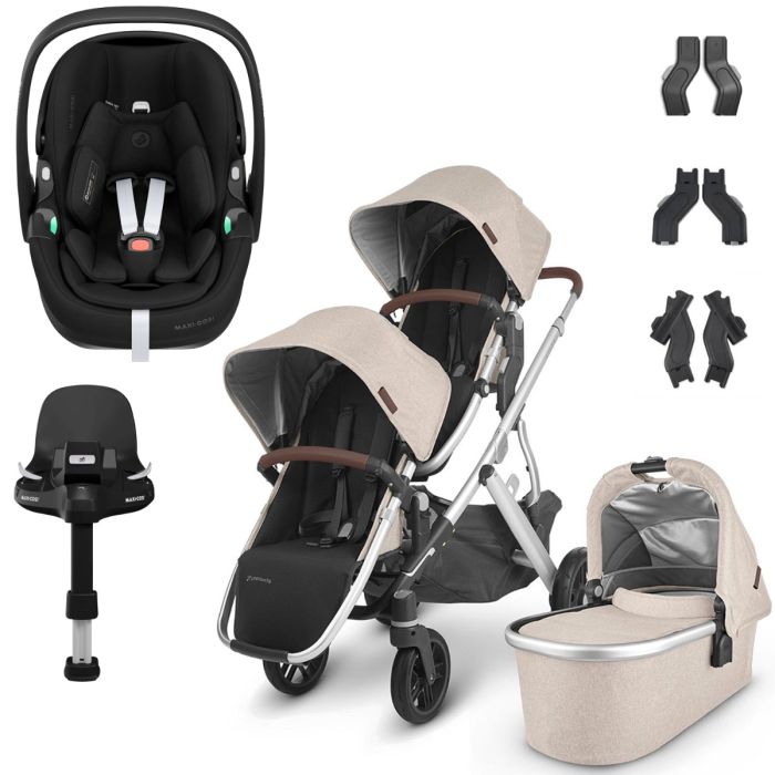 UPPAbaby VISTA V2 Double Maxi-Cosi Pebble 360 PRO Travel System - Declan product image