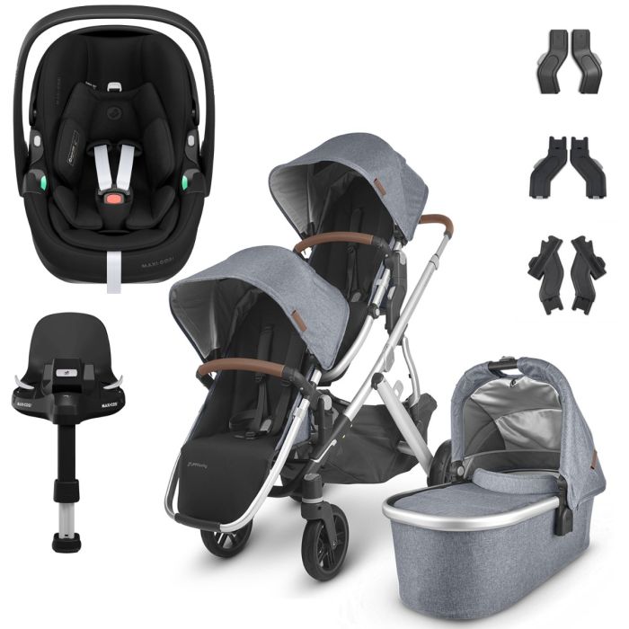 UPPAbaby VISTA V2 Double Maxi-Cosi Pebble 360 PRO Travel System - Gregory product image